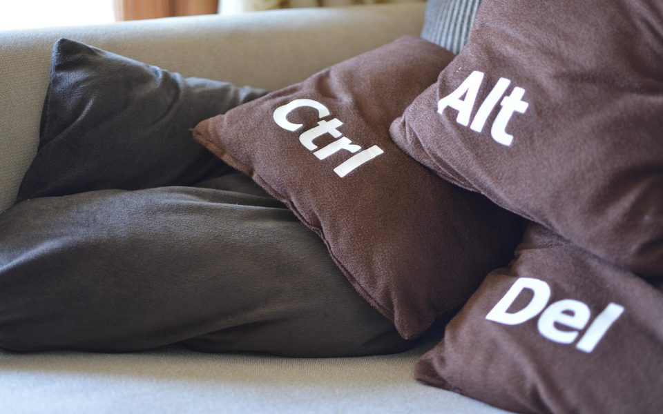 restart, cushions, funny, ctrl-alt-del, shut down, force shut, restart, restart, restart, restart, restart